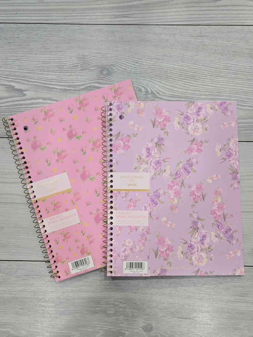 2 LoveShackFancy x Target - Yoobi Wide Ruled 1 Subject Notebooks